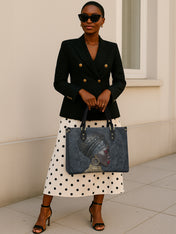 Artistry of Africa Premium Leather Handbag QR0XD462