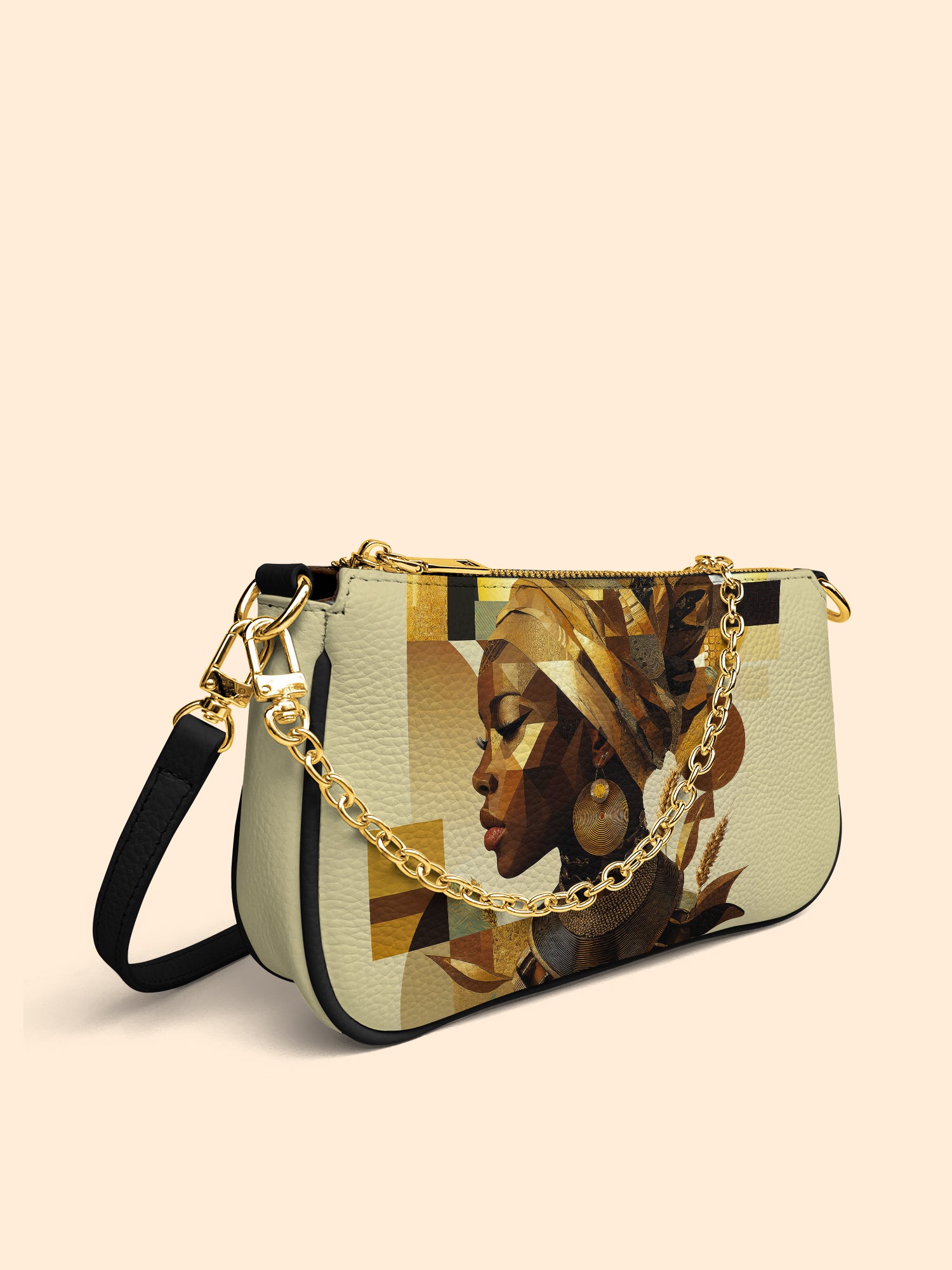 Golden Facets Classic Zip Pochette QR0TV046