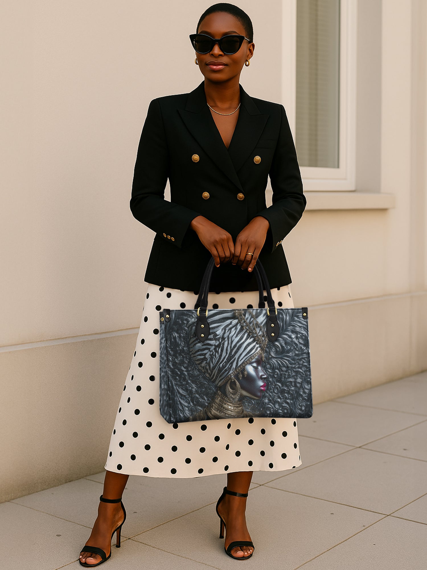 Afri Jewel Premium Leather Handbag QR0XD459