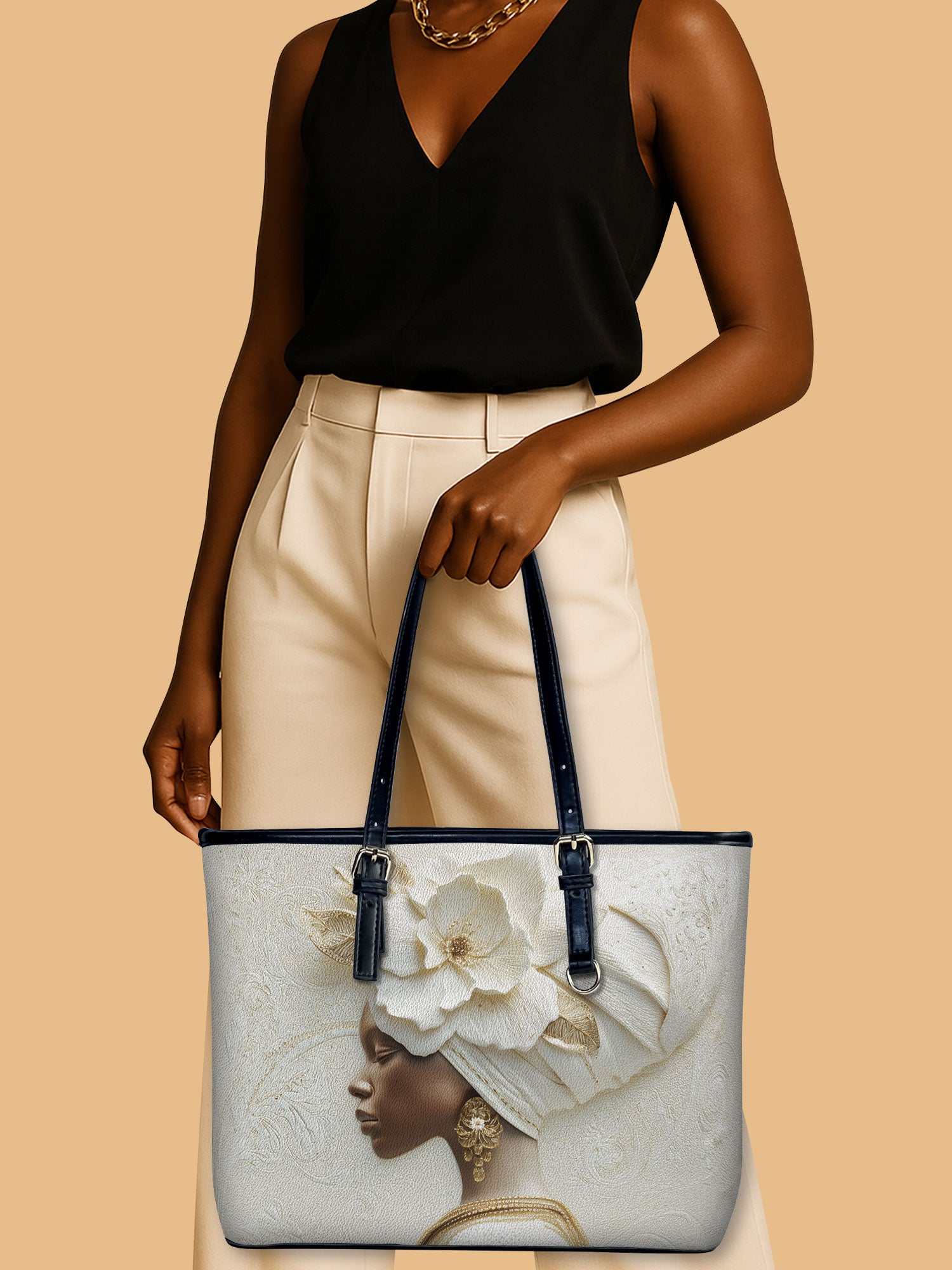 Pearl Serenity Leather Bucket Bag QR0TV193