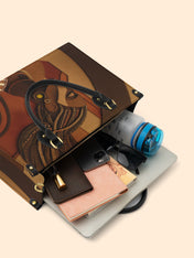 Crowned Braids Premium Leather Handbag QR0TD123