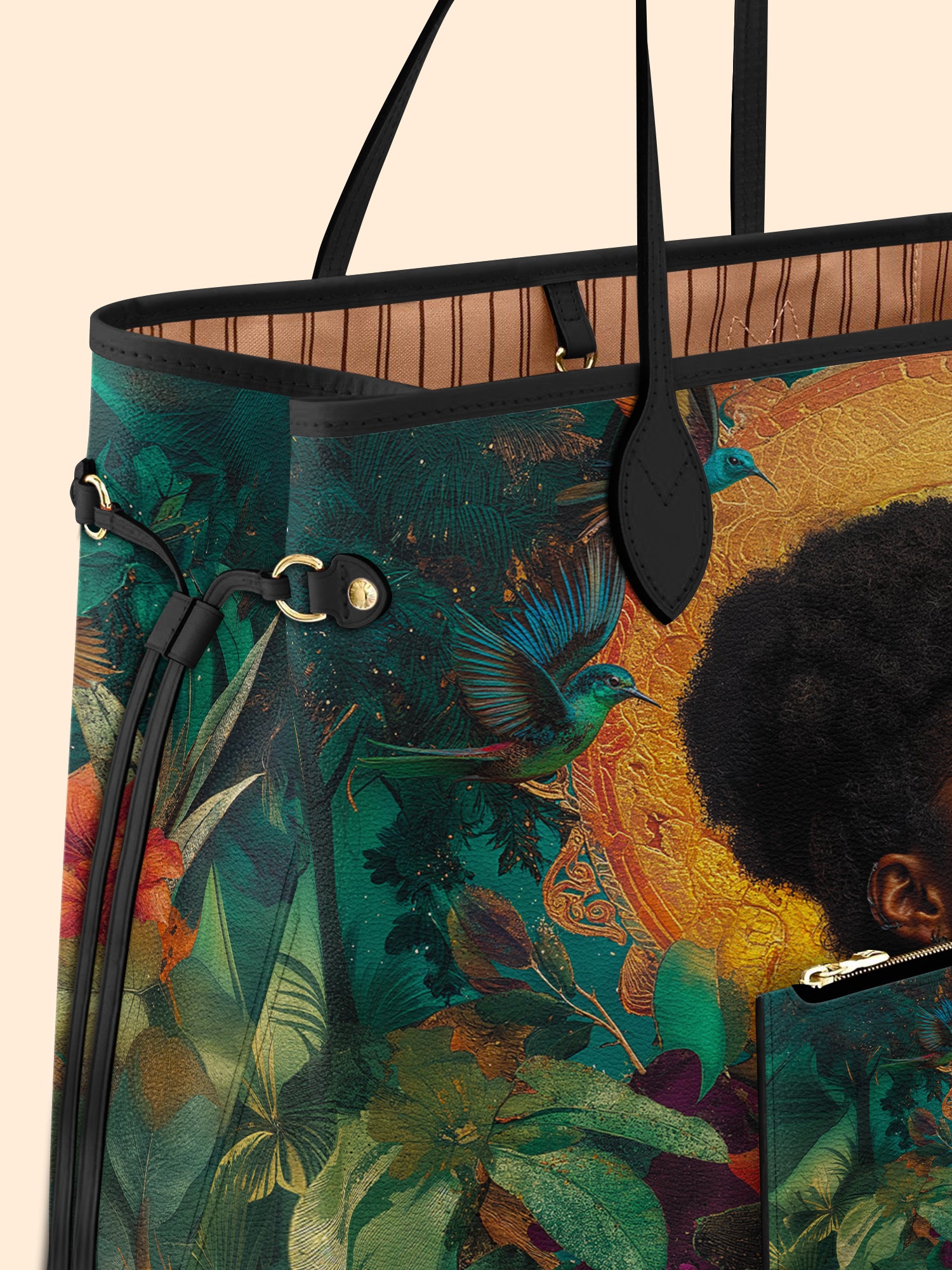 Golden Wings of Empowerment Classic Shopper Tote QR0TD006