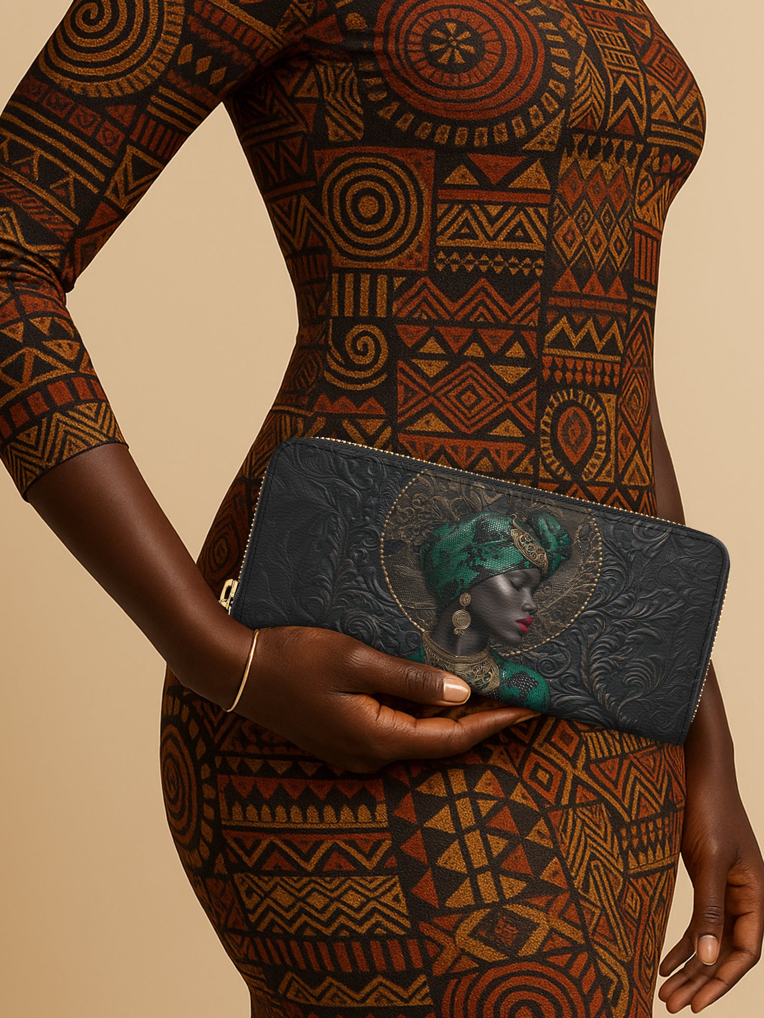 African Serpent Slimline Zippy Wallet QR0XD485