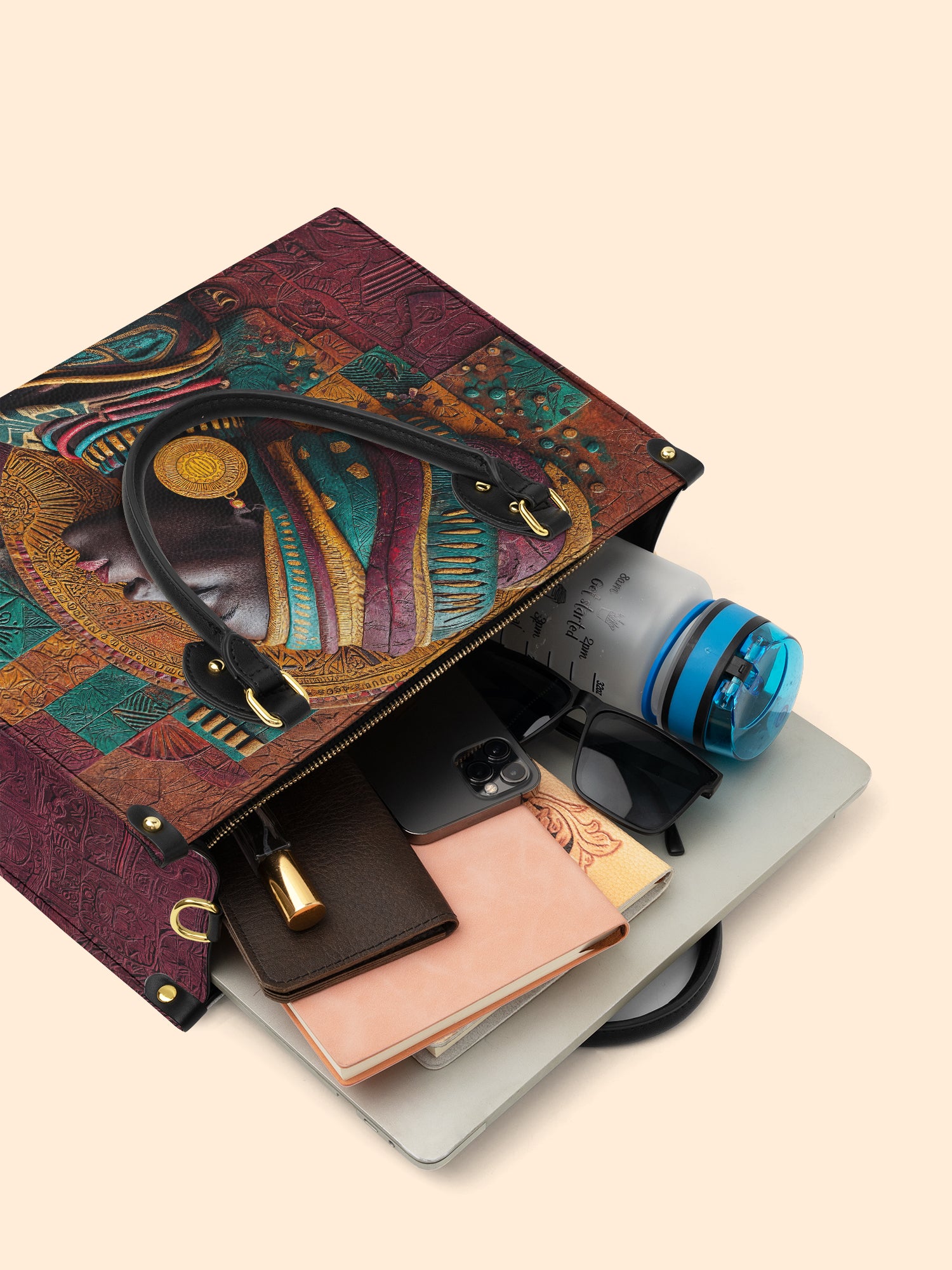 Patchwork Majesty Premium Leather Handbag QR0TV059