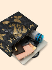 Wing Code Premium Leather Handbag QR0XD263