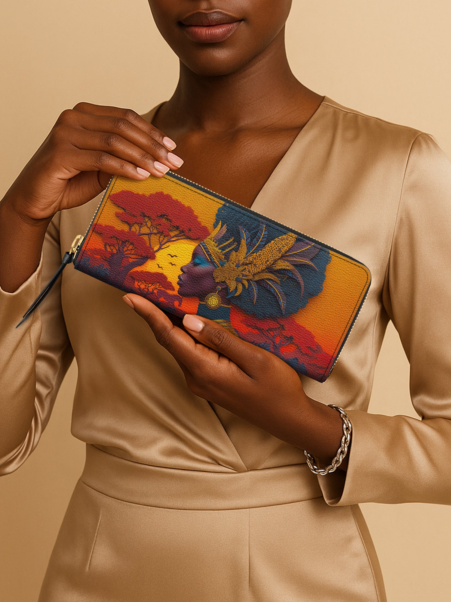 African Aspirations Slimline Zippy Wallet QR0HH067