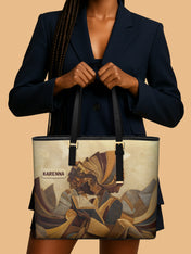 Literary Queen Sleek Leather Tote