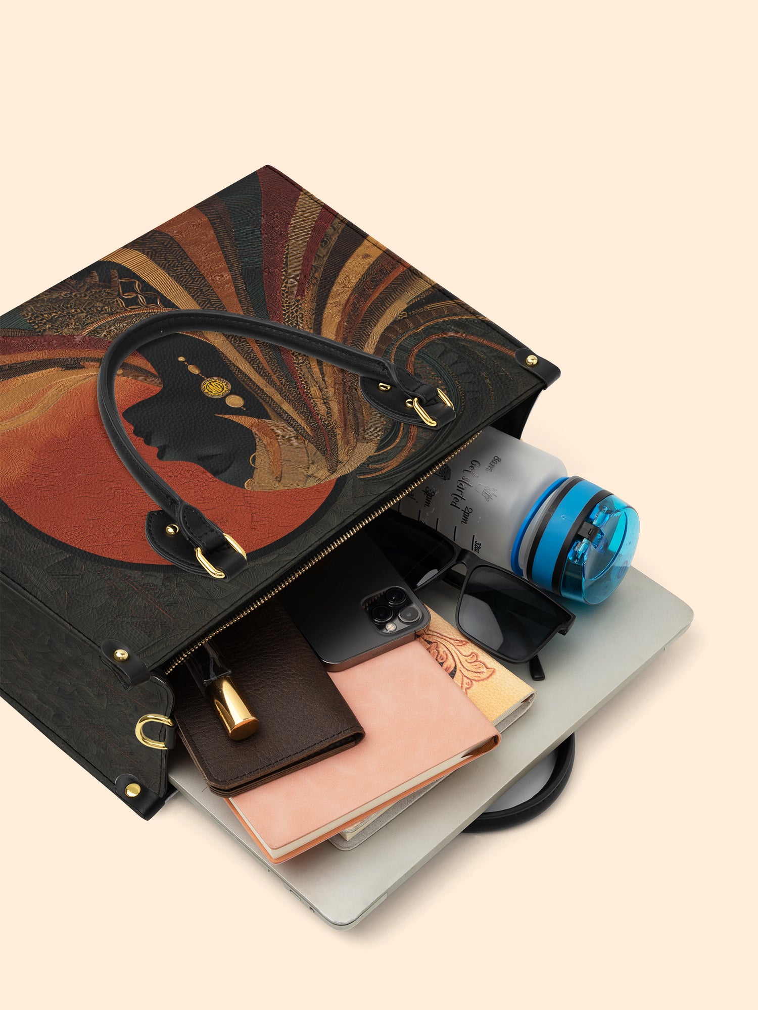 Spiral Oracle Premium Leather Handbag QR0XD199