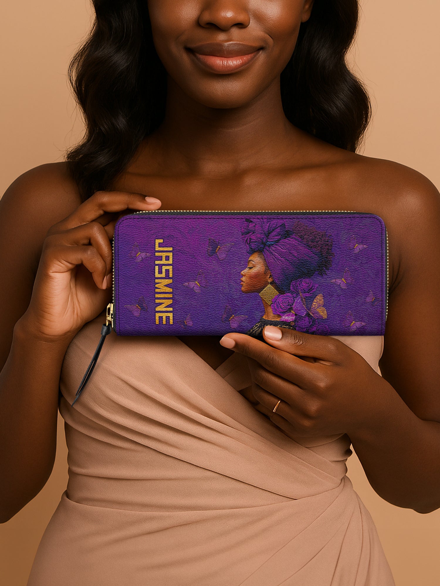 Empress Purple Slimline Zippy Wallet