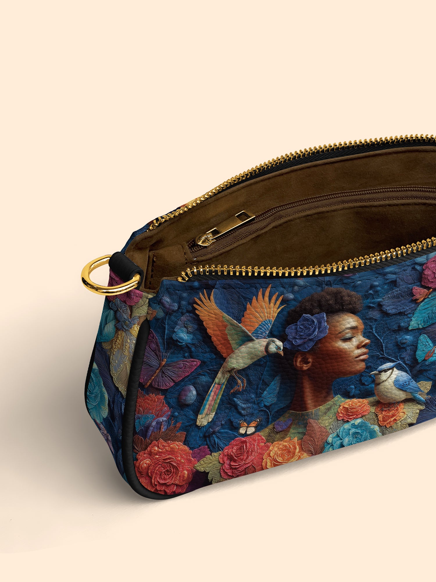 Blue Garden Classic Zip Pochette QR0XD231