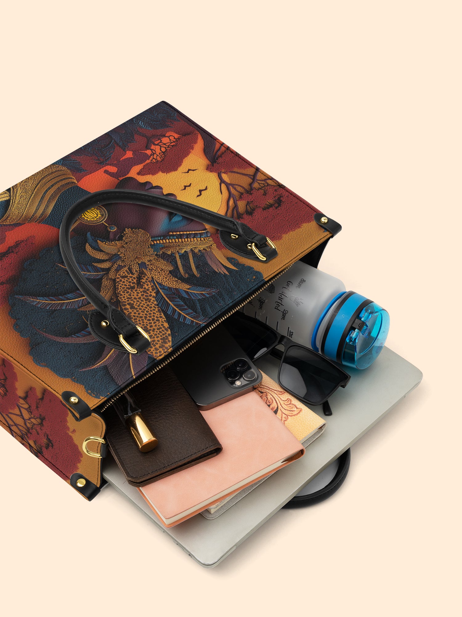 African Aspirations Premium Leather Handbag QR0HH057