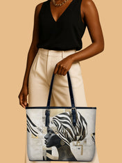 Symphony In Stripes Leather Bucket Bag QR0TV195