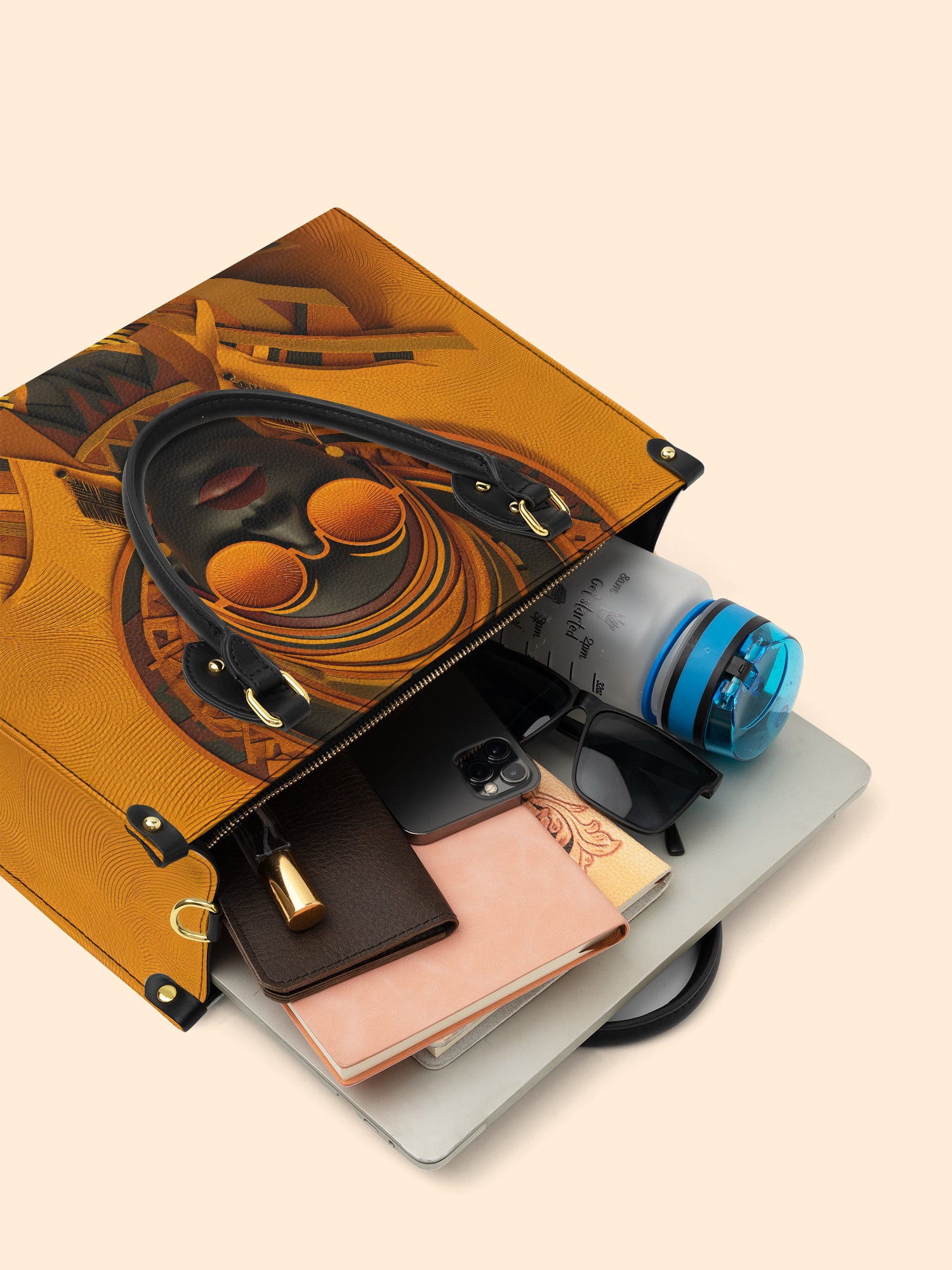 Dark Lens Premium Leather Handbag QR0TD304