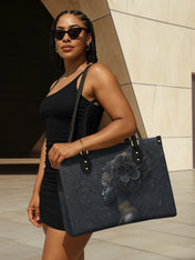 Shadow Orchid Premium Leather Handbag QR0TV147