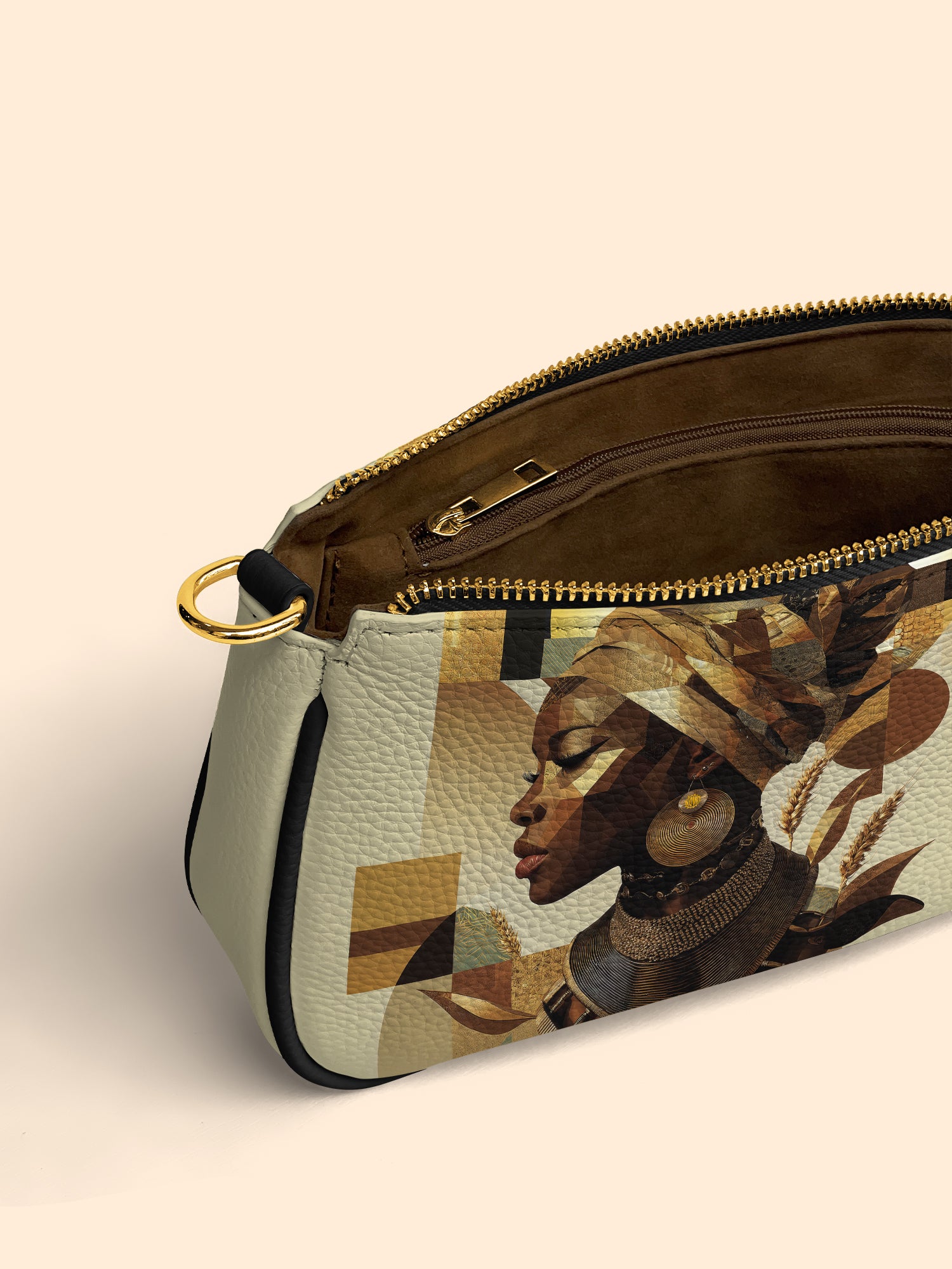 Golden Facets Classic Zip Pochette QR0TV046