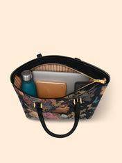 Butterfly Queen Sleek Leather Tote QR0HH011