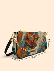 Golden Bloom Classic Zip Pochette QR0HH078