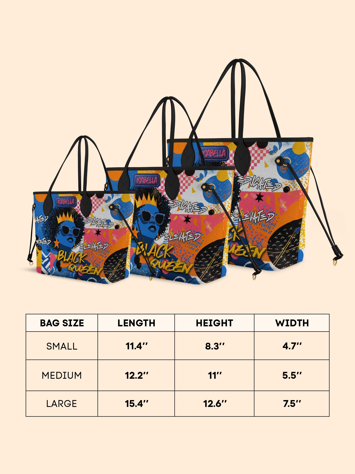 Black Queen Classic Shopper Tote