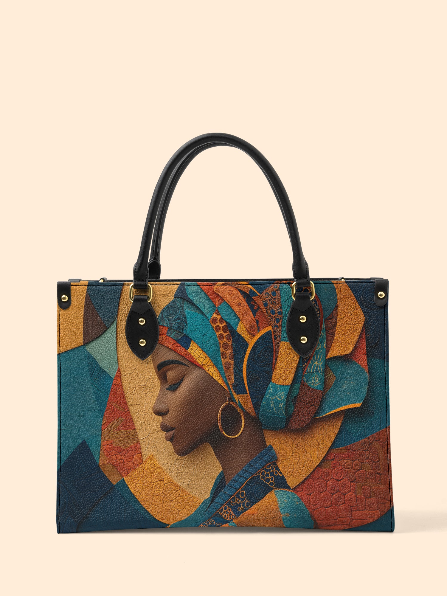 Melanated Muse Premium Leather Handbag QR0HH025