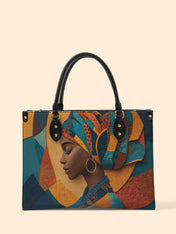 Melanated Muse Premium Leather Handbag QR0HH025