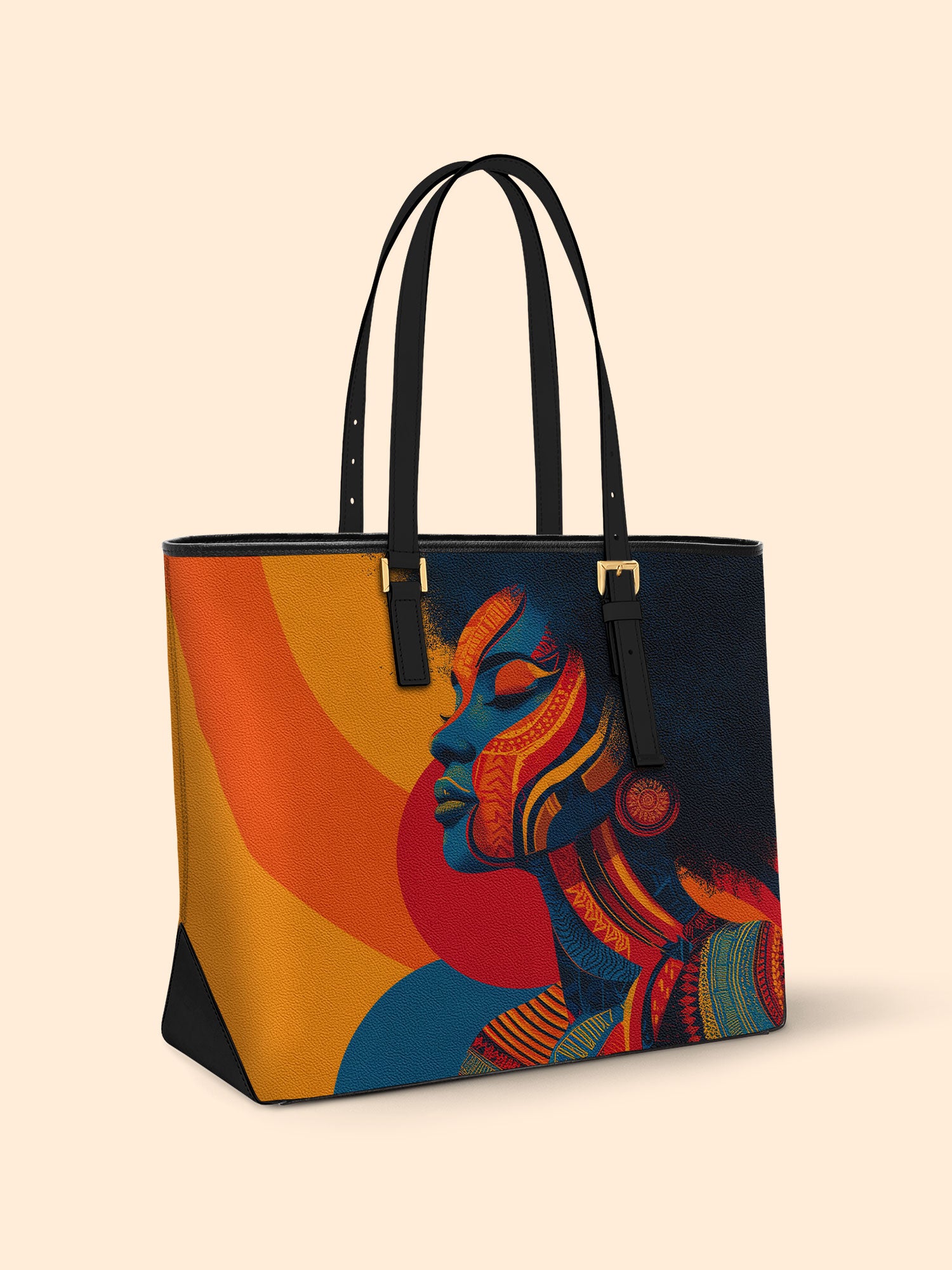 Rhythm & Radiance Sleek Leather Tote QR0TV0016