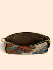 Golden Bloom Classic Zip Pochette QR0HH078