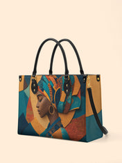 Melanated Muse Premium Leather Handbag QR0HH025