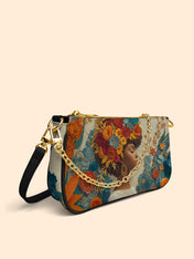 Golden Bloom Classic Zip Pochette QR0HH078