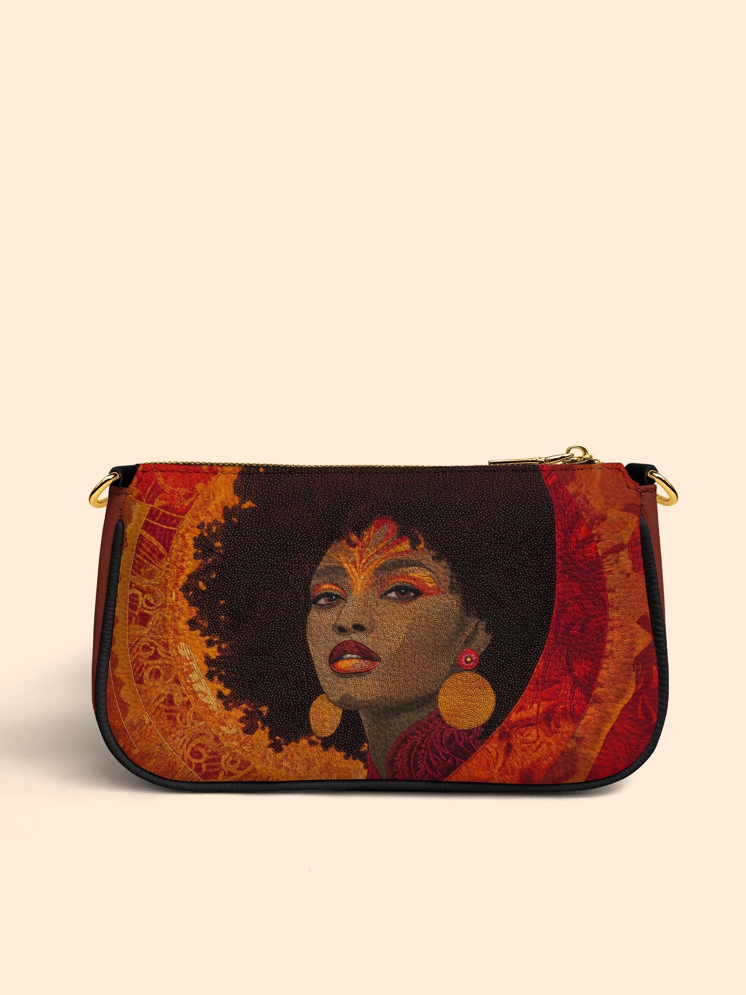 Noir Bloom Classic Zip Pochette QR0XD237