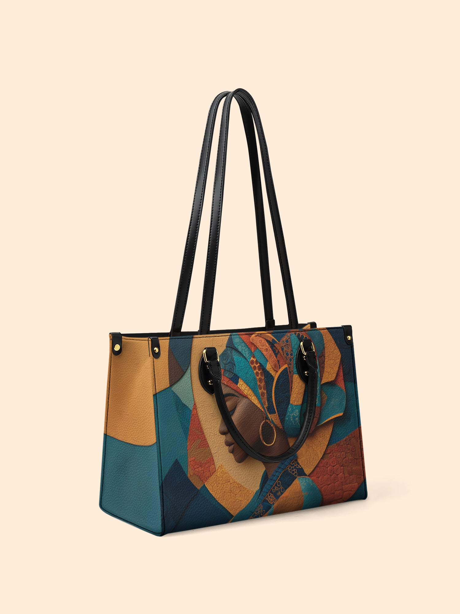 Melanated Muse Premium Leather Handbag QR0HH025