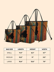 Brown Radiance Classic Shopper Tote QR0TV122