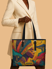 Soul Of Africa Sleek Leather Tote