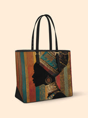 Brown Radiance Sleek Leather Tote QR0TV123