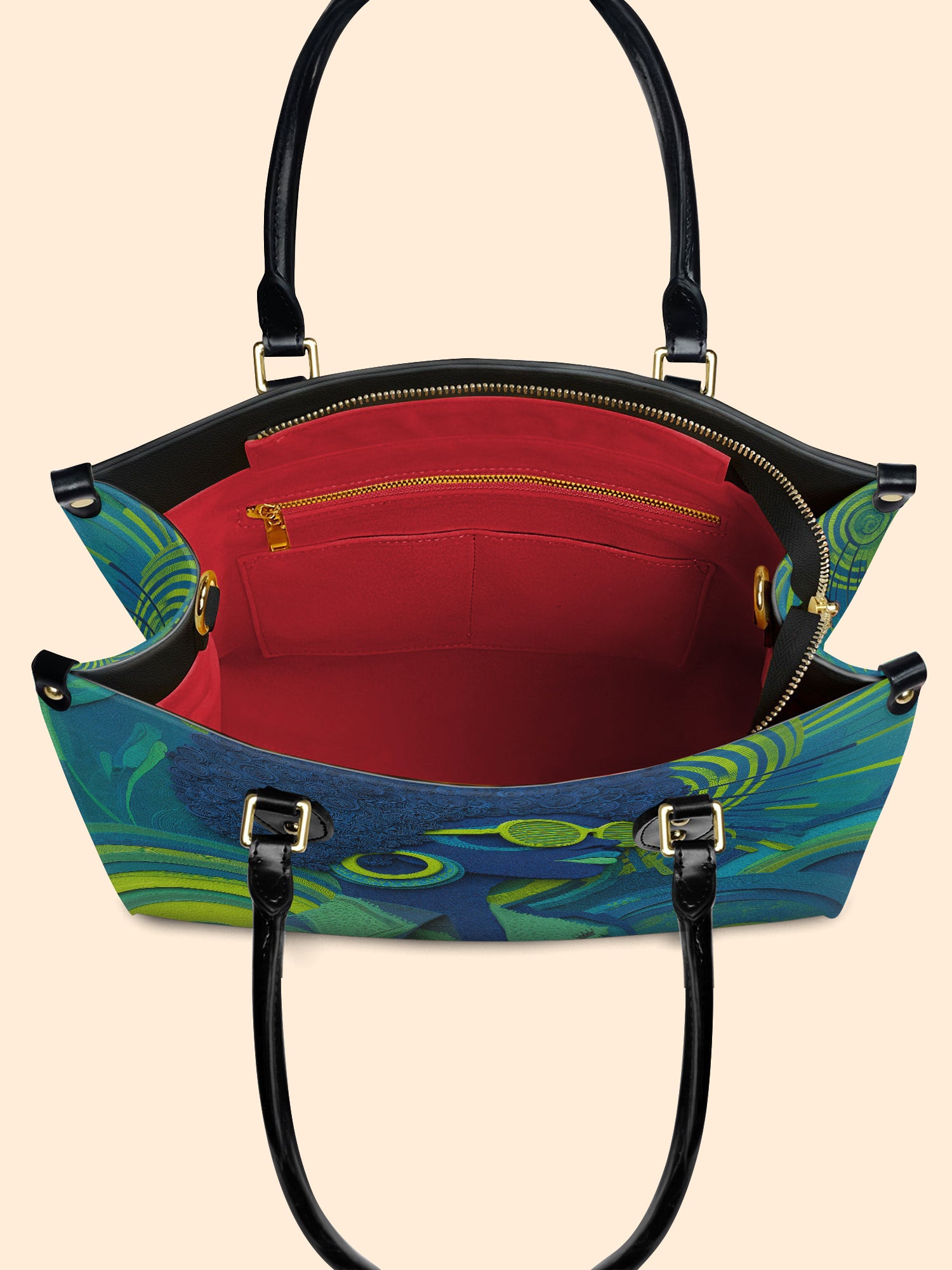 Noir Gaze Premium Leather Handbag QR0TD310