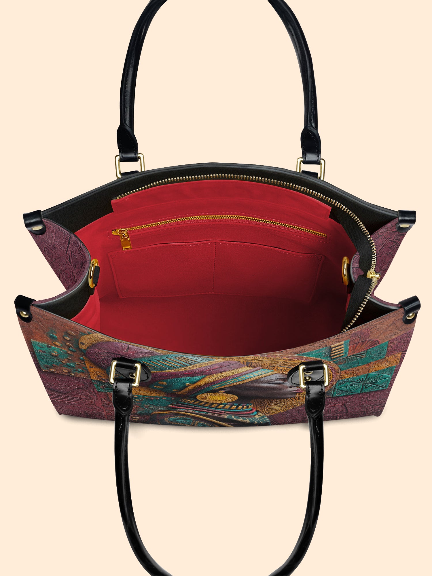 Patchwork Majesty Premium Leather Handbag QR0TV059