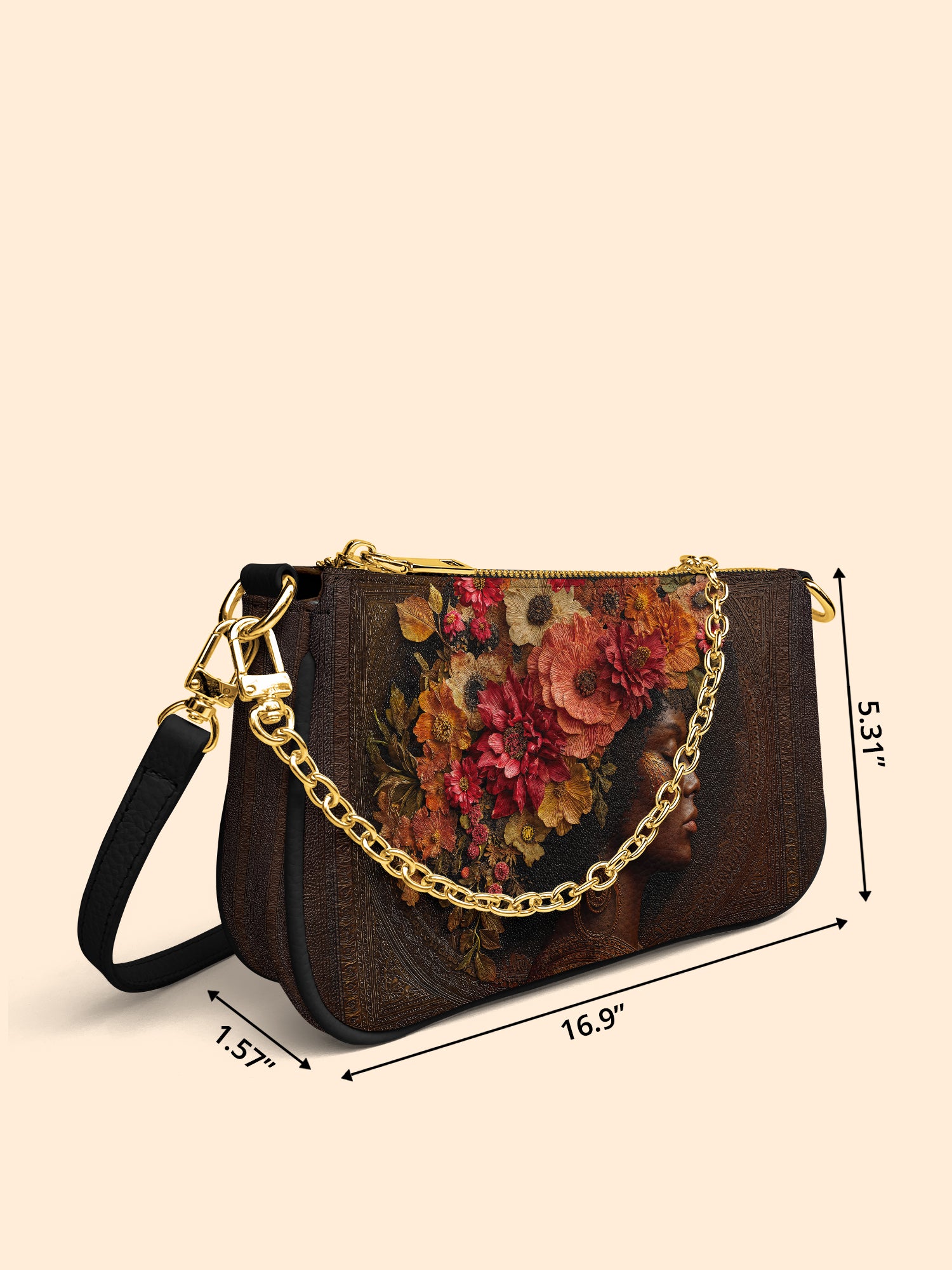 Whispering Blooms Classic Zip Pochette QR0HH053