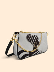 Ivory Stripes Classic Zip Pochette QR0XD437