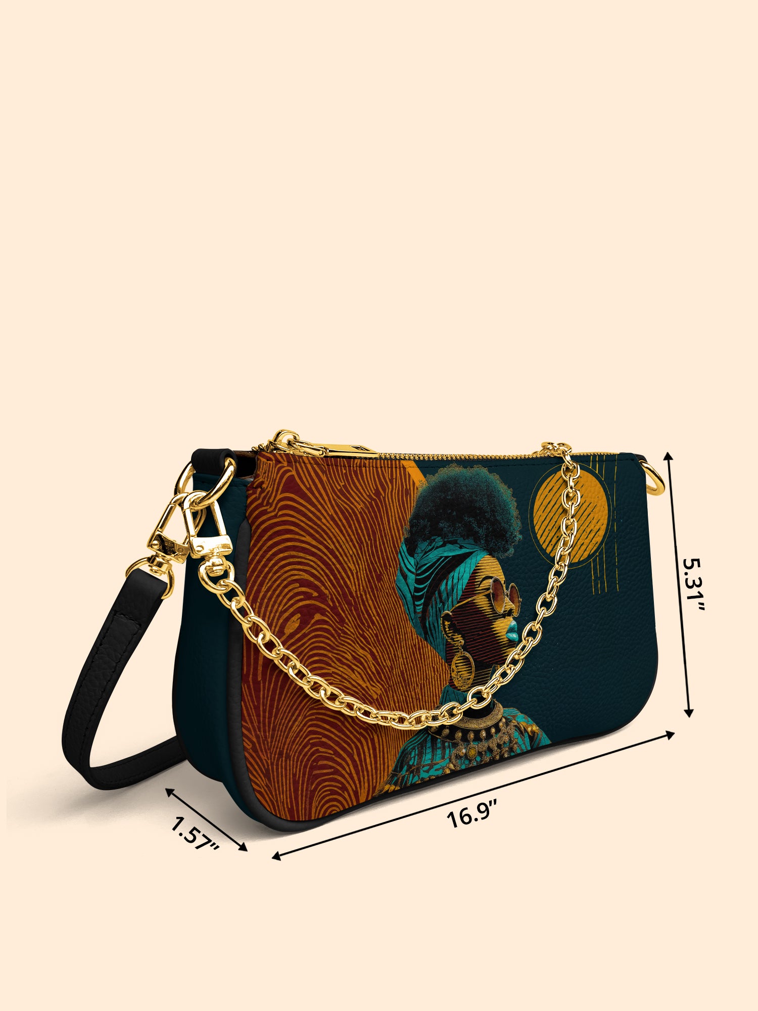 Unapologetically Black Classic Zip Pochette QR0XD130