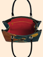 Unapologetically Black Premium Leather Handbag QR0XD125