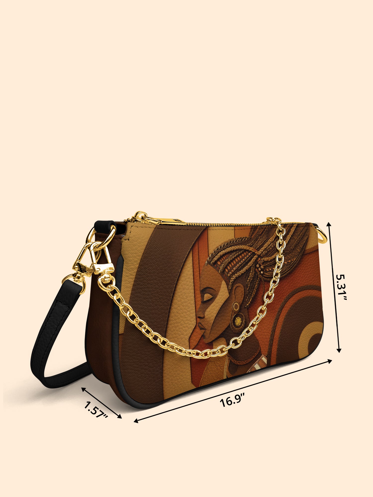 Crowned Braids Classic Zip Pochette QR0TD122