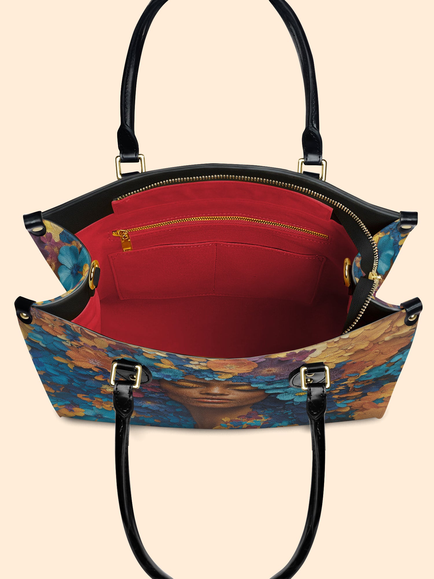 Floral Reverie Premium Leather Handbag QR0TD100