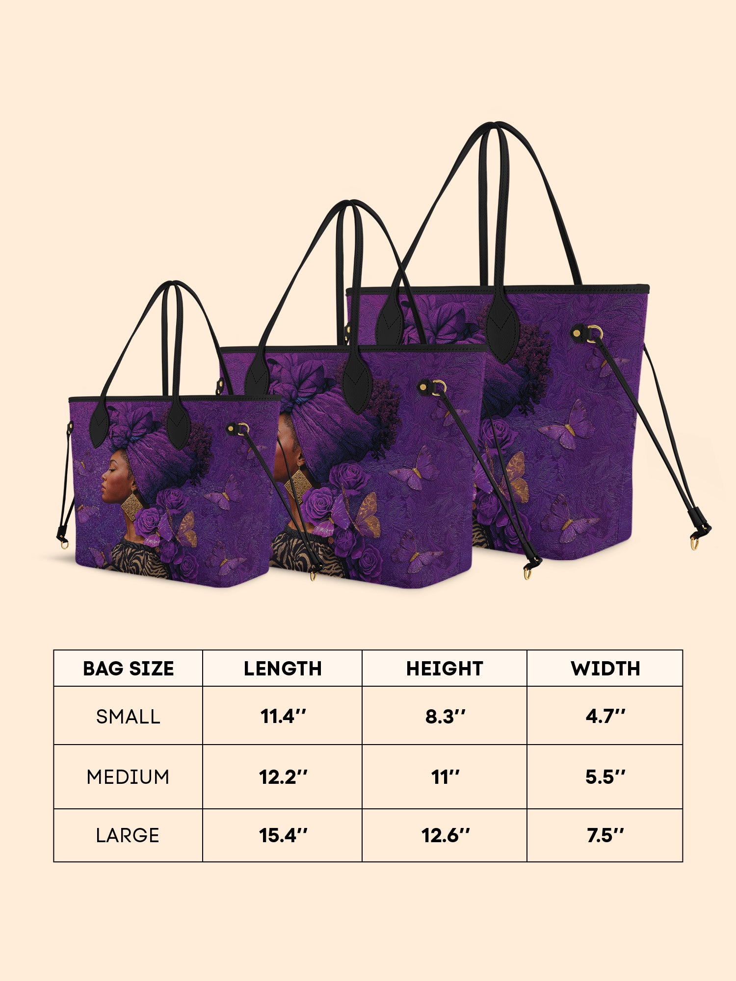 Empress Purple Classic Shopper Tote