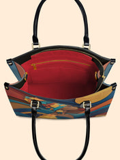 Woman in Headwrap Premium Leather Handbag QR0HH021