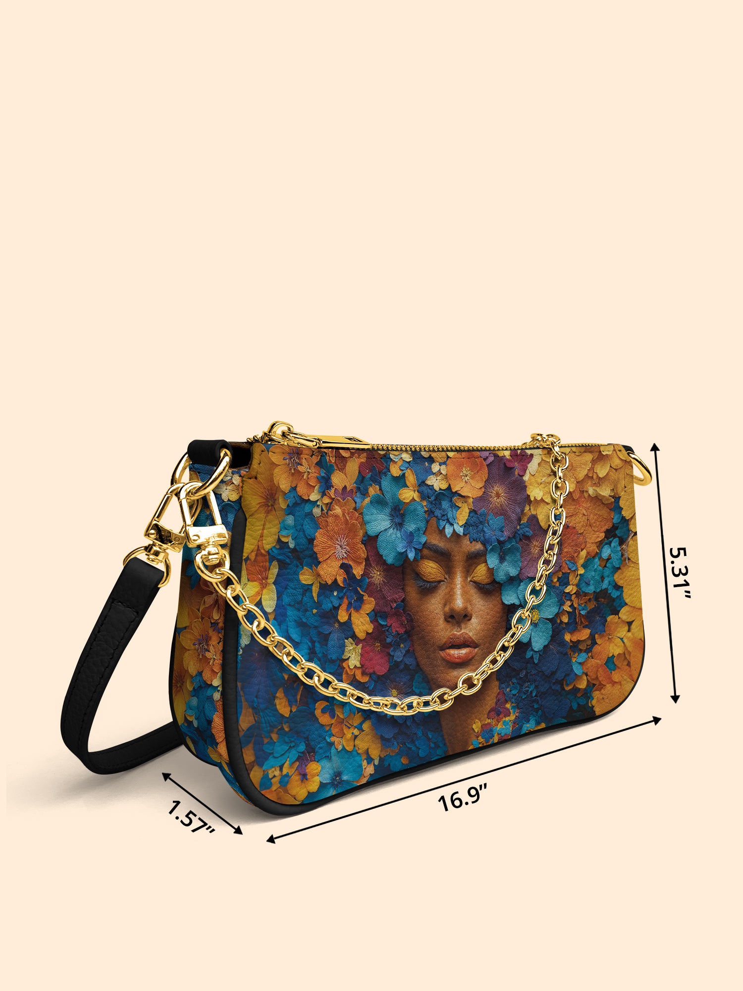 Floral Reverie Classic Zip Pochette QR0TD112