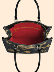 Wing Code Premium Leather Handbag QR0XD263