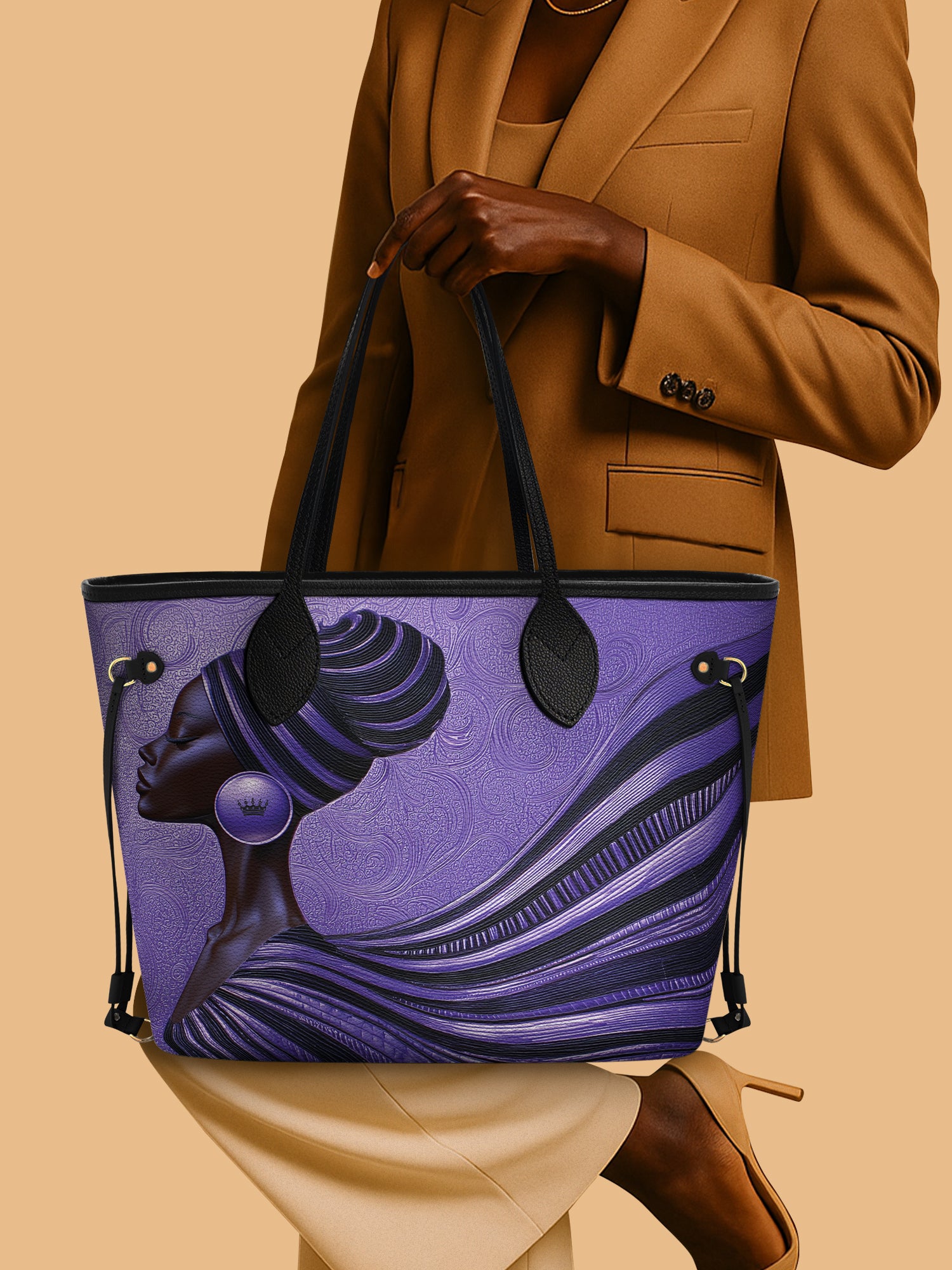 Violet Flow Classic Shopper Tote QR0XD430