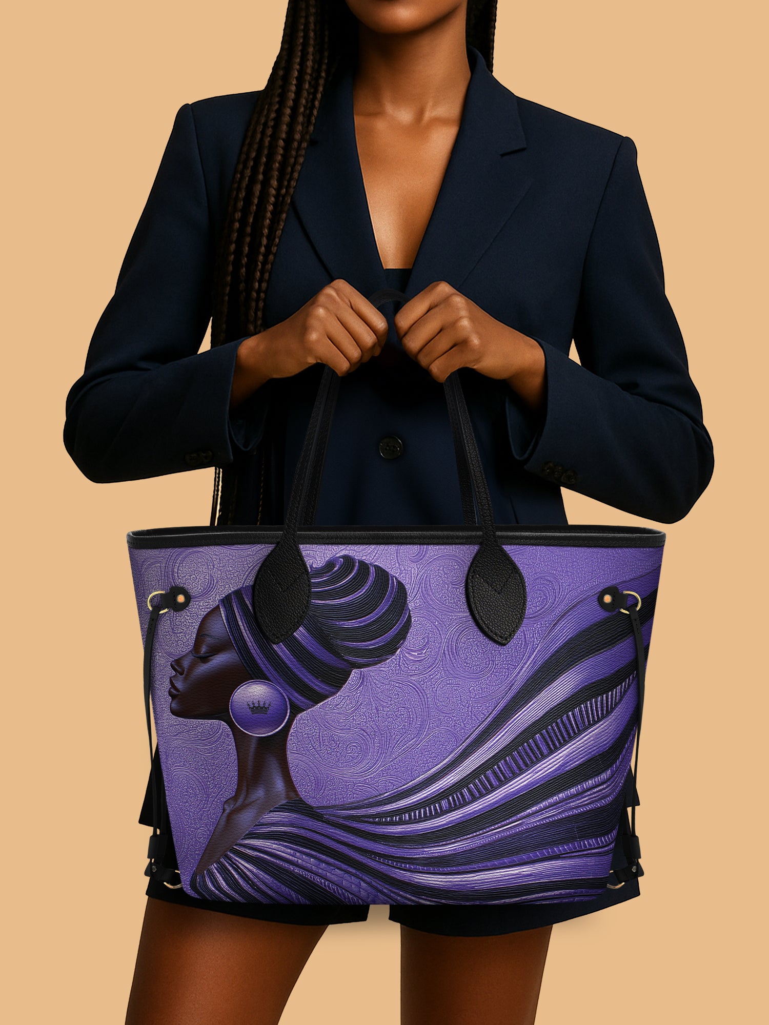 Violet Flow Classic Shopper Tote QR0XD430