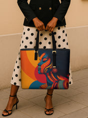 Rhythm & Radiance Sleek Leather Tote QR0TV0016