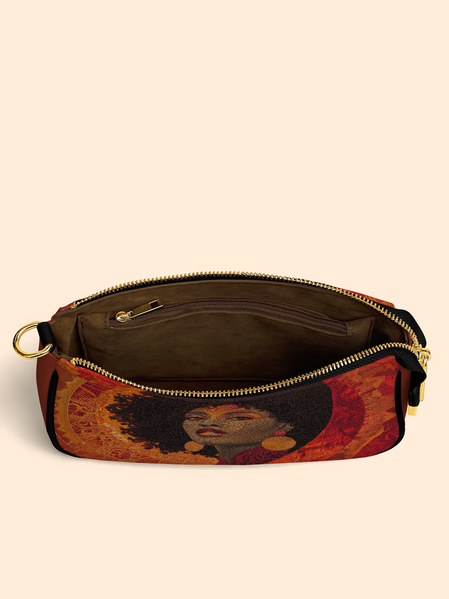 Noir Bloom Classic Zip Pochette QR0XD237