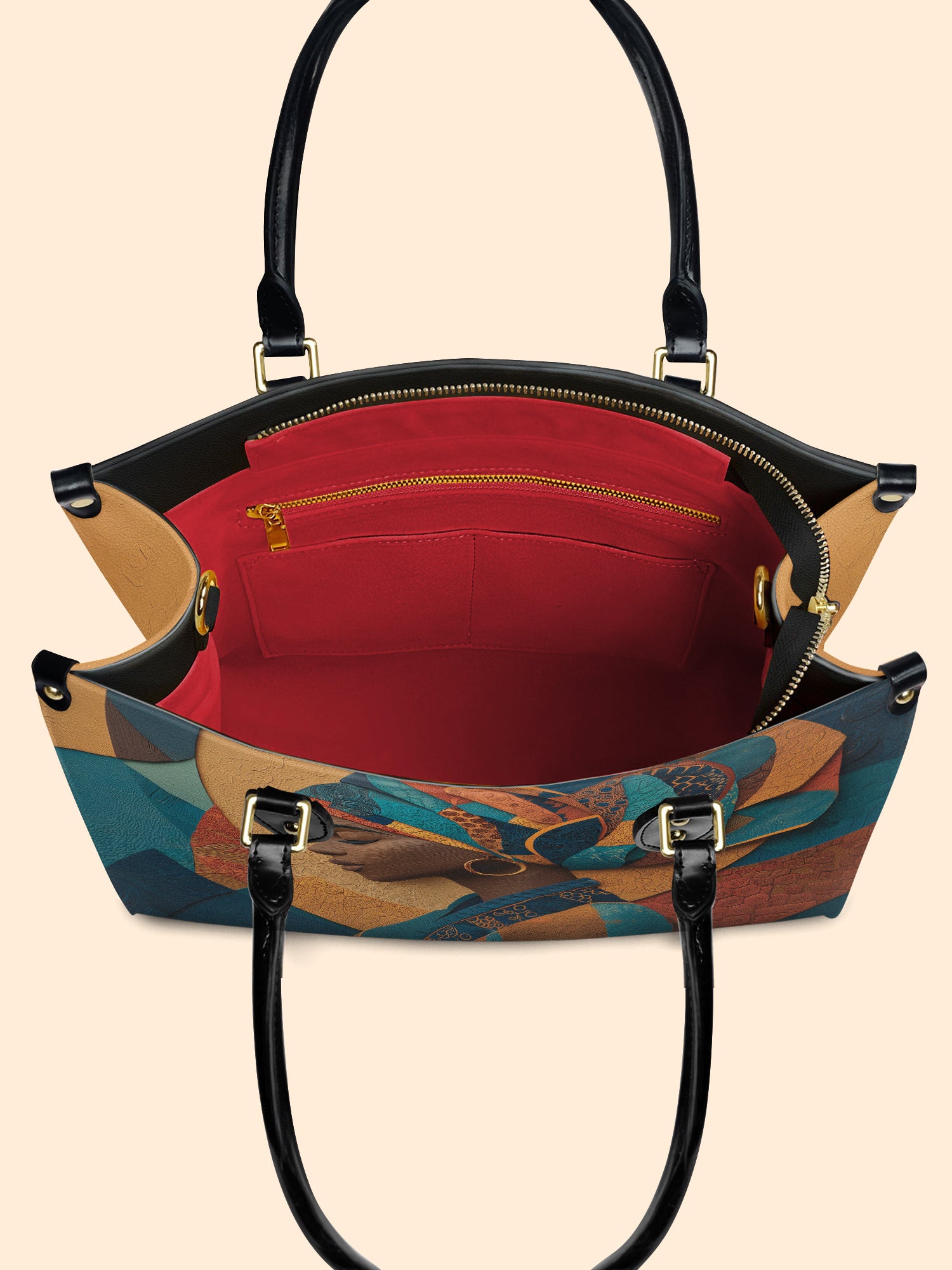 Melanated Muse Premium Leather Handbag QR0HH025